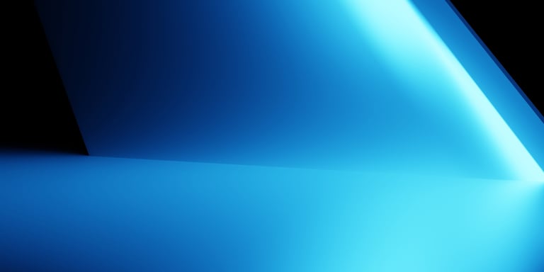 3d rendering of blue abstract geometric background